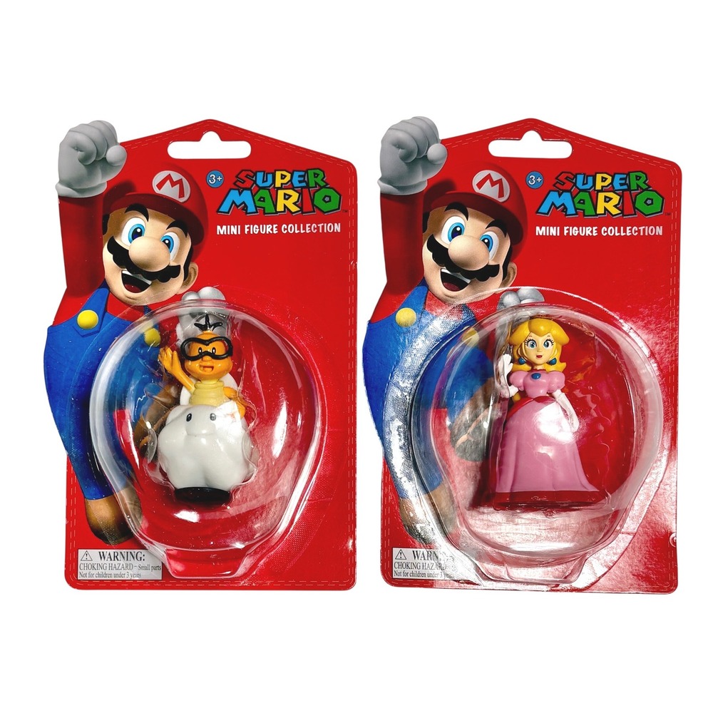 LAKITU & PEACH Super Mario Mini 2.5" Figures